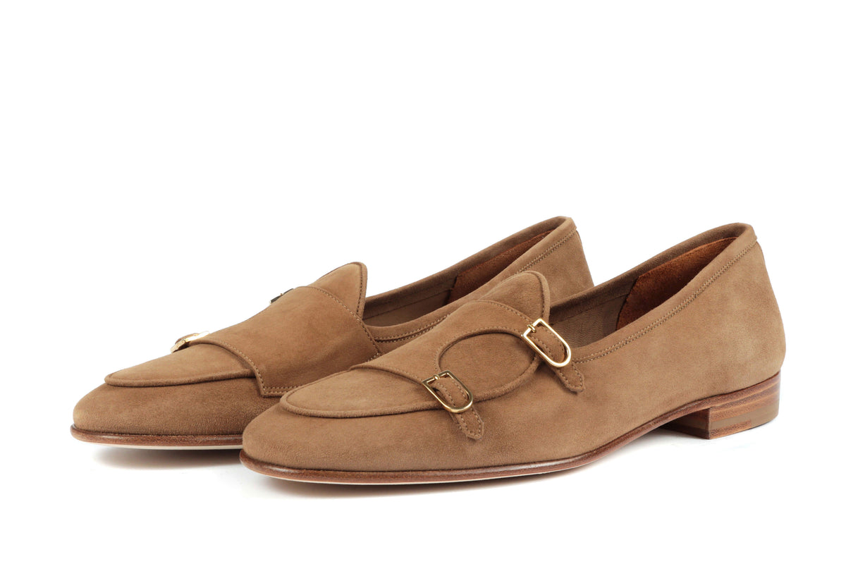 Like NEW! $795 Di Bianco SPQR Brera Brown Suede Italian Leather Loafers 10.5 Di Bianco SPQR Men main image 4